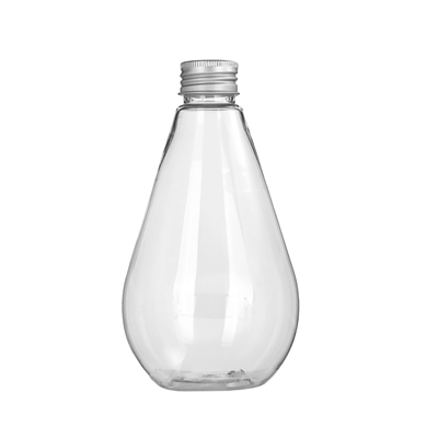 FLACONS AVEC BOUCHON EN ALUMINIUM 300 ML Ø7,5x13,7 CM TRANSPARENT PET (150 UNITÉ)