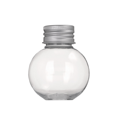 FLACONS AVEC BOUCHON EN ALUMINIUM 50 ML Ø5x6,2 CM TRANSPARENT PET (150 UNITÉ)