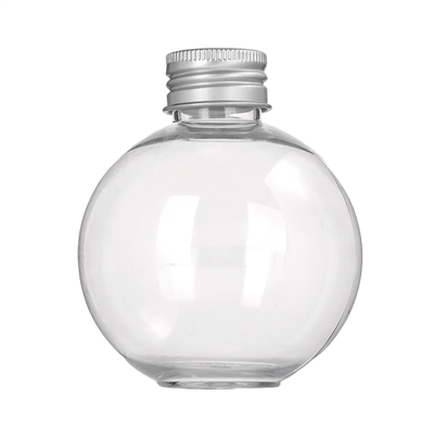 FLACONS SPHÉRIQUES AVEC BOUCHON EN ALUMINIUM 350 ML Ø9x10,1 CM TRANSPARENT PET (150 UNITÉ)