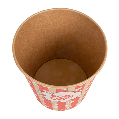 RÉCIPIENTS POUR POP-CORN 3900 ML 260 +20 PE G/M2 Ø 18,5/14,5x19,5 CM KRAFT (150 UNITÉ) – Image 3
