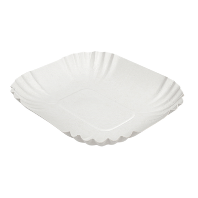 PLATEAUX  300 G/M2 15x12x2 CM BLANC CARTON (2000 UNITÉ)