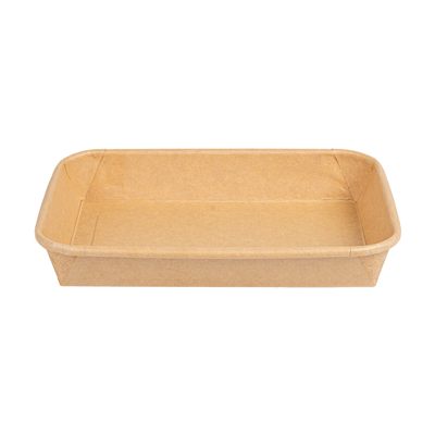 RÉCIPIENTS POUR "SUSHI"  20PE + 280 +16PE G/M2 16,5x11,5x2,4 CM NATUREL KRAFT (600 UNITÉ) – Image 2