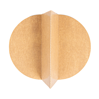 SÉPARATEUR SALADIER RÉF. 212.98  300 + 18 PE G/M2 Ø22,3/14x4,8 CM NATUREL KRAFT (600 UNITÉ) – Image 5