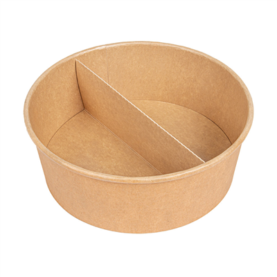 SÉPARATEUR 2 COMP. SALADIER 212.97  300 + 18 PE G/M2 Ø26,8/17,5x5,3 CM NATUREL KRAFT (600 UNITÉ) – Image 6