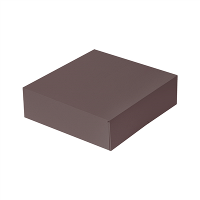 BOÎTES PATISSERIES SANS FENÊTRE 'THEPACK' 250 G/M2 23x23x7,5 CM CHOCOLAT CARTON ONDULÉ NANO-MICRO (200 UNITÉ)