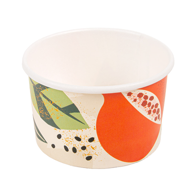 POTS À GLACES 'AMALFI' 70 ML 210 + 18 PE G/M2 Ø6,5x3,9 CM BLANC CARTON (2000 UNITÉ)