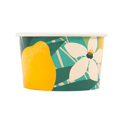 POTS À GLACES 'AMALFI' 180 ML 250 + 18 PE G/M2 Ø 8,7x5,2 CM BLANC CARTON (2000 UNITÉ) – Image 2