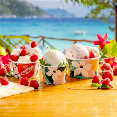 POTS À GLACES 'AMALFI' 180 ML 250 + 18 PE G/M2 Ø 8,7x5,2 CM BLANC CARTON (2000 UNITÉ) – Image 4