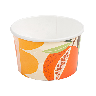 POTS À GLACES 'AMALFI' 240 ML 250 + 18 PE G/M2 Ø 9,4x5,5 CM BLANC CARTON (2000 UNITÉ)