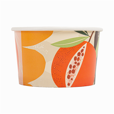 POTS À GLACES 'AMALFI' 240 ML 250 + 18 PE G/M2 Ø 9,4x5,5 CM BLANC CARTON (2000 UNITÉ) – Image 2