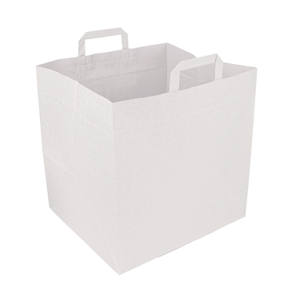 SACS SOS BOîTES PIZZA  110 G/M2 36+31x36 CM BLANC CELLULOSE (125 UNITÉ)
