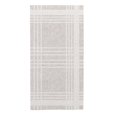 SERVIETTES PLIAGE 1/8 'X-SOFT' 'MADRAS I' 65 G/M2 40x40 CM GRIS AIRLAID (700 UNITÉ)