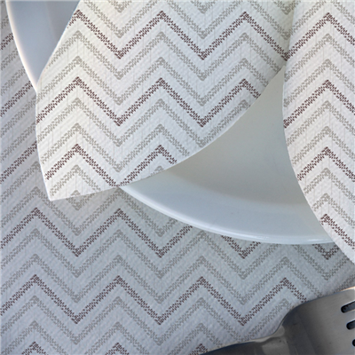 SERVIETTES 'CHEVRON' 55 G/M2 40x40 CM GRIS/MARRON AIRLAID (700 UNITÉ) – Image 2