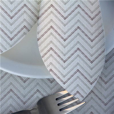 SETS DE TABLE 'CHEVRON' 55 G/M2 30x40 CM GRIS/MARRON AIRLAID (800 UNITÉ) – Image 2