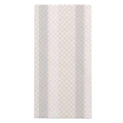 SERVIETTES PLIAGE 1/8 'LIKE LINEN - MADRAS III' 70 G/M2 40x40 CM GRIS/ABRICOT SPUNLACE (600 UNITÉ)