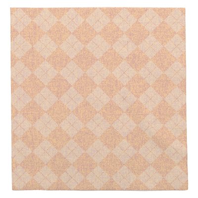 SERVIETTES 'LIKE LINEN - ARGYLE' 70 G/M2 40x40 CM ABRICOT SPUNLACE (600 UNITÉ)