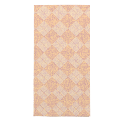 SERVIETTES PLIAGE 1/8 'SLIM PLUS' 'LIKE LINEN - ARGYLE' 70 G/M2 39x50 CM ABRICOT SPUNLACE (600 UNITÉ)