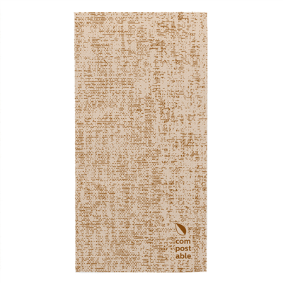SERVIETTES PLIAGE 1/8 'TUNDRA' 55 G/M2 40x40 CM CARAMEL AIRLAID (700 UNITÉ)