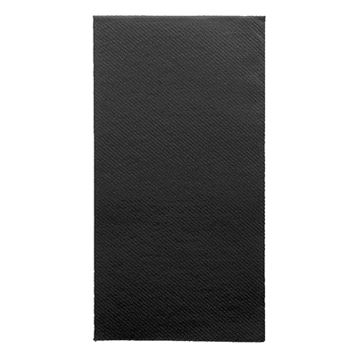 SERVIETTES P.1/6  55 G/M2 30x40 CM NOIR AIRLAID (900 UNITÉ)