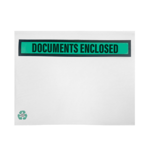 ENVELOPPES AUTOCOLLANTES POUR E-COMMERCE PORTE-DOCUMENTS OUVERTURE PAR LE HAUT  16,8x13 CM int. BLANC CELLULOSE (1000 UNITÉ)
