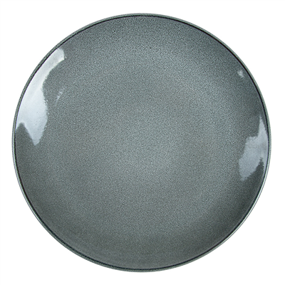ASSIETTES 'AKALA'  Ø27x17,7x3,4 CM GRIS VERDÂTRE STONEWARE (6 UNITÉ)