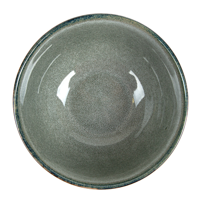 BOL 'AKALA' 580 ML Ø14x7,7 CM GRIS VERDÂTRE STONEWARE (6 UNITÉ) – Image 3