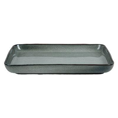 PLATEAUX 'AKALA'  20,5x13,5x2,5CM GRIS VERDÂTRE STONEWARE (6 UNITÉ) – Image 2