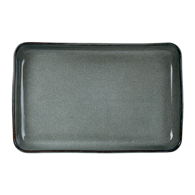 PLATEAUX 'AKALA'  20,5x13,5x2,5CM GRIS VERDÂTRE STONEWARE (6 UNITÉ) – Image 3