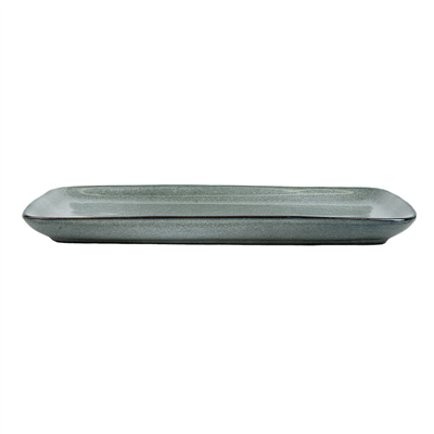 PLATEAUX 'AKALA'  28x14x2,5 CM GRIS VERDÂTRE STONEWARE (4 UNITÉ) – Image 2