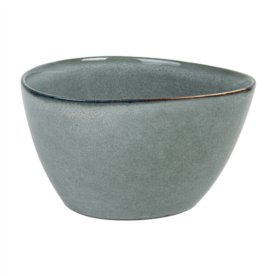 BOL TRIANGULAIRE 'AKALA' 680 ML Ø15x8,3 CM GRIS VERDÂTRE STONEWARE (6 UNITÉ) – Image 2