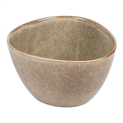 BOL TRIANGULAIRE 'AKALA' 680 ML Ø15x8,3 CM TERRE STONEWARE (6 UNITÉ)