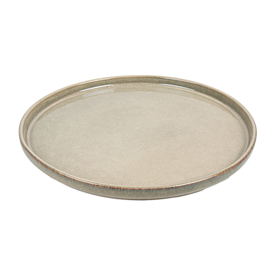 ASSIETTES 'AKALA'  Ø26,5x2,3 CM BEIGE STONEWARE (6 UNITÉ)