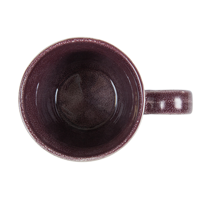 TASSES À CAFÉ 'AKALA' 390 ML Ø 9x6x10 CM BORDEAUX STONEWARE (6 UNITÉ) – Image 3