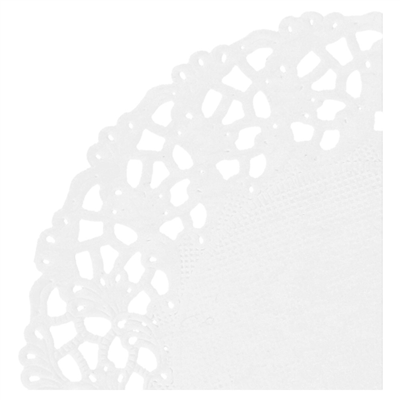 DENTELLES RONDES AJOURÉES  53 G/M2 Ø 9 CM BLANC PAPIER (250 UNITÉ) – Image 2