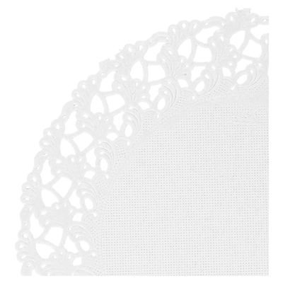 DENTELLES RONDES AJOURÉES  53 G/M2 Ø 14 CM BLANC PAPIER (250 UNITÉ) – Image 2