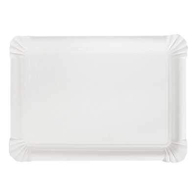 PLATEAUX PÂTISSERIE - MOYENS  340 G/M2 25x17,5 CM BLANC CARTON (250 UNITÉ) – Image 3