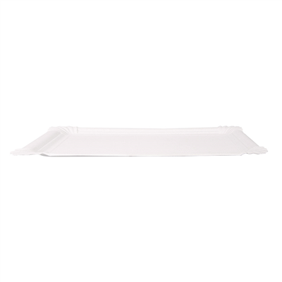 PLATEAUX PÂTISSERIE - MOYENS  400 G/M2 30x21 CM BLANC CARTON (125 UNITÉ) – Image 2