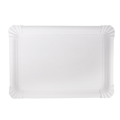 PLATEAUX PÂTISSERIE - MOYENS  400 G/M2 30x21 CM BLANC CARTON (125 UNITÉ) – Image 3