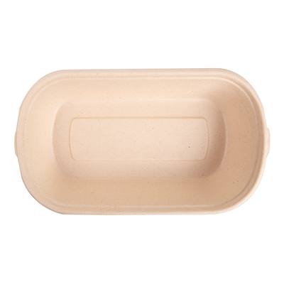 LUNCH BOXES 1 COMPART. 'BIONIC' 850 ML 23,5x13,1x4,6 CM NATUREL BAGASSE (500 UNITÉ) – Image 3