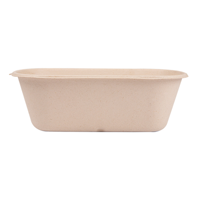 LUNCH BOXES 1 COMPART. 'BIONIC' 1000 ML 22x12,9x6,85 CM NATUREL BAGASSE (500 UNITÉ) – Image 2