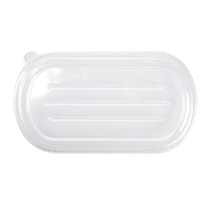 COUVERCLES POUR CODES 320.52/53 'BIONIC' 850 ML 23,6x13,5x1,3 CM TRANSPARENT PET (500 UNITÉ) – Image 3