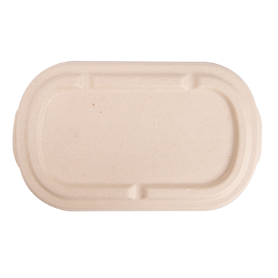 COUVERCLES POUR CODES 320.54/55 'BIONIC' 1000 ML 22,6x13,4x1,4 CM NATUREL BAGASSE (500 UNITÉ) – Image 3