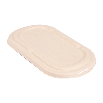 COUVERCLES POUR CODES 320.54/55 'BIONIC' 1000 ML 22,6x13,4x1,4 CM NATUREL BAGASSE (500 UNITÉ)