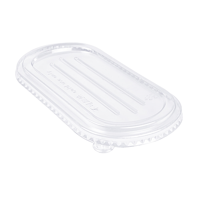 COUVERCLES POUR CODES 320.54/55 'BIONIC' 1000 ML 22,1x13,3x1,3 CM TRANSPARENT PET (500 UNITÉ)