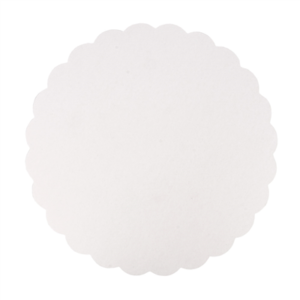 DISQUES PLATS PÂTISSERIE  325 G/M2 Ø 29 CM BLANC CARTON (250 UNITÉ)
