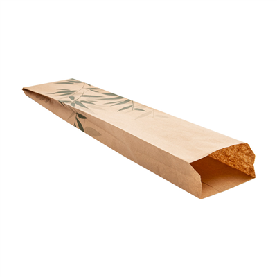 SACHETS BOULANGERIE 'FEEL GREEN' 32 G/M2 9+3,5x46 CM NATUREL KRAFT (500 UNITÉ) – Image 2
