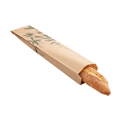 SACHETS BOULANGERIE 'FEEL GREEN' 32 G/M2 9+3,5x46 CM NATUREL KRAFT (500 UNITÉ) – Image 3