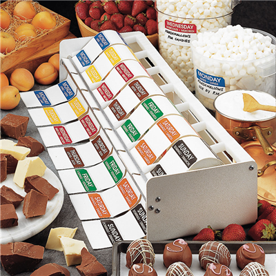 DISTRIBUTEUR POUR ÉTIQUETTES 7,5x5 CM  68,75x20x7,6 CM BLANC ABS (1 UNITÉ) – Image 3