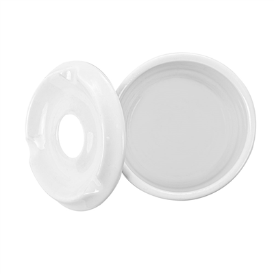 CENDRIERS À EAU  Ø 8,7x6 CM BLANC PORCELAINE (6 UNITÉ) – Image 3