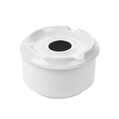 CENDRIERS À EAU  Ø 8,7x6 CM BLANC PORCELAINE (6 UNITÉ)